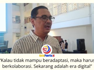 Kepala Dinas Komunikasi dan Informatika (Diskominfo) Kalimantan Timur, Muhammad Faisal, menegaskan bahwa media massa harus mampu beradaptasi dengan perkembangan teknologi digital tanpa mengabaikan prinsip-prinsip jurnalistik dan akurasi informasi. Foto: Fathur Rabbany.