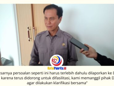 Anggota Komisi IV DPRD Kota Samarinda, Yakob Pangedongan, memberikan keterangan terkait laporan dugaan pelanggaran ketenagakerjaan dan menyatakan DPRD memfasilitasi klarifikasi bersama Dinas Tenaga Kerja untuk mencari penyelesaian sesuai ketentuan yang berlaku. Foto: Fathur Rabbany.