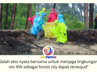 Berawal dari belajar, kemudian tumbuh menjadi kepedulian terhadap lingkungan. Sejumlah mitra, termasuk para pelajar, antusias mengikuti rangkaian kegiatan peringatan Hari Lingkungan Hidup Sedunia 2026 sebagai wujud aksi nyata menjaga kelestarian alam. Foto: Humas Otorita IKN.