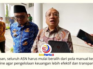 Sekretaris Direktorat Jenderal Bina Keuangan Daerah Kemendagri, Horas Maurits Panjaitan, menjelaskan penerapan SP2D Online oleh Pemkab Kutai Kartanegara sebagai langkah strategis untuk mempercepat pencairan dana serta meningkatkan transparansi dan akuntabilitas pengelolaan keuangan daerah. Foto: Fairuzzabady. Foto: Fairuzzabady.