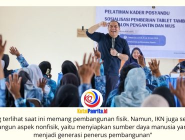 Otorita Ibu Kota Nusantara (OIKN) terus memperkuat upaya pencegahan stunting melalui edukasi dan pendampingan masyarakat sebagai bagian dari pembangunan sumber daya manusia yang sehat, unggul, dan berdaya saing untuk mendukung masa depan Ibu Kota Nusantara. Foto. Dok: Humas Otorita IKN.