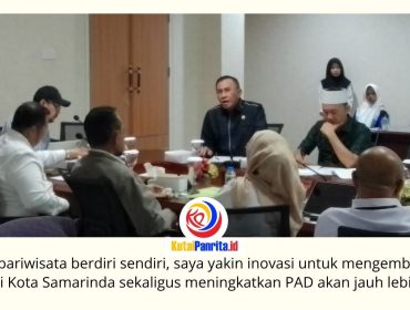 Komisi II DPRD Kota Samarinda menggelar rapat kerja bersama Dinas Pemuda, Olahraga, dan Pariwisata (Disporapar) untuk membahas pengembangan sektor pariwisata, kepemudaan, olahraga, serta evaluasi program kerja di Gedung DPRD Kota Samarinda, Rabu (1/7/2026). Foto: Fathur Rabbany.