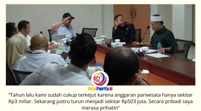 Ketua Komisi II DPRD Kota Samarinda, Iswandi, memimpin rapat kerja bersama Dinas Pemuda, Olahraga, dan Pariwisata (Disporapar) di Gedung DPRD Kota Samarinda, Rabu (1/7/2026). Rapat membahas evaluasi program serta alokasi anggaran sektor kepemudaan, olahraga, dan pariwisata. Foto: Fathur Rabbany.