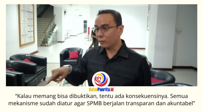 Ketua Komisi IV DPRD Kota Samarinda, Mohammad Novan Syahronny Pasie, menyatakan Komisi IV akan meminta penjelasan dari Satgas Sistem Penerimaan Murid Baru (SPMB) terkait laporan dugaan pergeseran titik koordinat domisili dalam proses penerimaan peserta didik Tahun Ajaran 2026/2027. Foto: Fathur Rabbany.