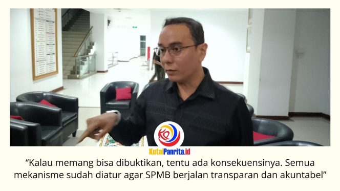 
 Ketua Komisi IV DPRD Kota Samarinda, Mohammad Novan Syahronny Pasie, menyatakan Komisi IV akan meminta penjelasan dari Satgas Sistem Penerimaan Murid Baru (SPMB) terkait laporan dugaan pergeseran titik koordinat domisili dalam proses penerimaan peserta didik Tahun Ajaran 2026/2027. Foto: Fathur Rabbany.