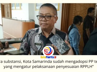 Kepala Bidang DLH Kota Samarinda, Basuni, menjelaskan Raperda Rencana Perlindungan dan Pengelolaan Lingkungan Hidup (RPPLH) terus disempurnakan sebagai pedoman perlindungan lingkungan Kota Samarinda untuk jangka panjang. Foto: Fathur Rabbany.