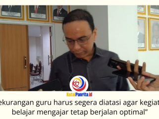 Ketua Komisi IV DPRD Kota Samarinda, Mohammad Novan Syahronny Pasie, menyampaikan keterangan terkait usulan pemenuhan kebutuhan tenaga pendidik di sekolah negeri. DPRD mendorong langkah cepat agar kekurangan guru tidak mengganggu proses belajar mengajar dan kualitas layanan pendidikan. Foto: Fathur Rabbany.