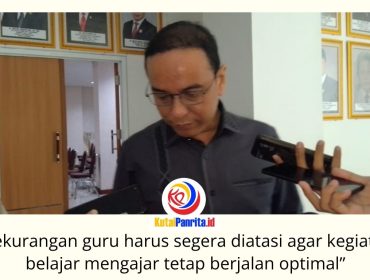Ketua Komisi IV DPRD Kota Samarinda, Mohammad Novan Syahronny Pasie, menyampaikan keterangan terkait usulan pemenuhan kebutuhan tenaga pendidik di sekolah negeri. DPRD mendorong langkah cepat agar kekurangan guru tidak mengganggu proses belajar mengajar dan kualitas layanan pendidikan. Foto: Fathur Rabbany.