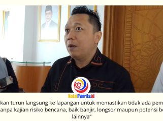 Ketua Komisi III DPRD Kota Samarinda, Deni Hakim Anwar, menegaskan bahwa upaya pengendalian banjir tidak cukup hanya melalui pembangunan infrastruktur, tetapi juga harus disertai pengawasan ketat terhadap aktivitas pembukaan lahan guna menjaga kawasan resapan air. Foto: Fathur Rabbany.