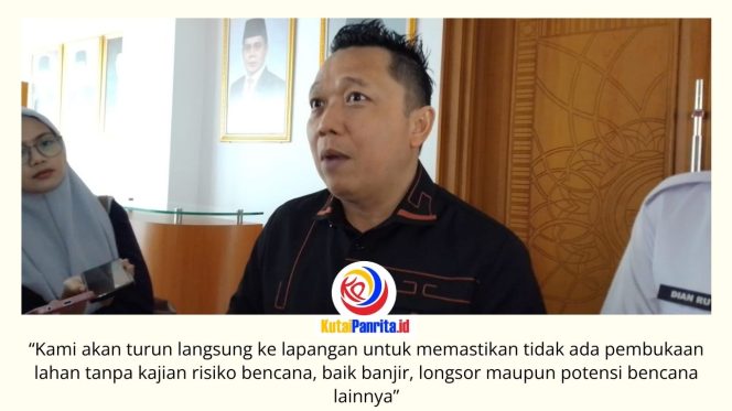 
 Ketua Komisi III DPRD Kota Samarinda, Deni Hakim Anwar, menegaskan bahwa upaya pengendalian banjir tidak cukup hanya melalui pembangunan infrastruktur, tetapi juga harus disertai pengawasan ketat terhadap aktivitas pembukaan lahan guna menjaga kawasan resapan air. Foto: Fathur Rabbany.