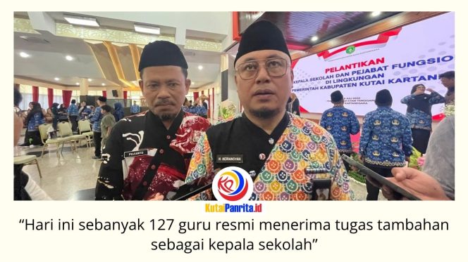 
 Kepala Disdikbud Kukar, Heriansyah, menjelaskan pelantikan kepala sekolah jenjang TK, SD, dan SMP menjadi bagian dari upaya Pemkab Kukar mengurangi kekosongan jabatan serta memperkuat tata kelola pendidikan di daerah. Foto: Fairuzzabady.