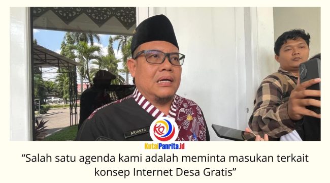 Kepala DPMD Kukar, Arianto, menjelaskan kunjungan ke Telkom University bersama Bupati Kutai Kartanegara membahas penguatan kerja sama pendidikan dan penyusunan konsep program Internet Desa Gratis. Foto: Fairuzzabady.