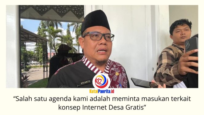 
 Kepala DPMD Kukar, Arianto, menjelaskan kunjungan ke Telkom University bersama Bupati Kutai Kartanegara membahas penguatan kerja sama pendidikan dan penyusunan konsep program Internet Desa Gratis. Foto: Fairuzzabady.