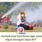Otorita IKN bersama kementerian, lembaga, dan mitra menggelar Simulasi Pemadaman Kebakaran Hutan dan Lahan (Karhutla) di Helipad MBH, Kawasan Inti Pusat Pemerintahan (KIPP) IKN, Jumat (10/7/2026), sebagai upaya memperkuat kesiapsiagaan menghadapi musim kemarau. Foto: Humas Otorita Ibu Kota Nusantara.