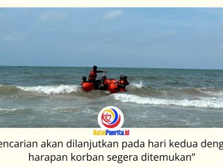 Tim SAR Gabungan melakukan pencarian terhadap Abizar (12), yang diduga tenggelam setelah terseret arus saat berenang di Pantai Kemala Beach, Balikpapan, Sabtu (11/7/2026). Foto: Basarnas Kaltim.