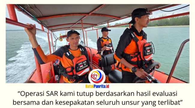 Basarnas Balikpapan melalui Pos SAR Kutai Timur menghentikan Operasi SAR terhadap nelayan Hasriarto (37) di Perairan Muara Berau setelah pencarian selama lima hari tidak membuahkan hasil. Foto: Basarnas Kaltim.