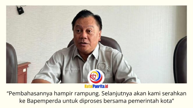 
 Ketua Pansus III DPRD Kota Samarinda, Achmad Sukamto, menyebut pembahasan Raperda Sempadan Sungai telah mencapai sekitar 95 persen dan kini memasuki tahap penyempurnaan administrasi sebelum diserahkan kepada Bapemperda untuk proses pembahasan berikutnya. Foto: Fathur Rabbany.