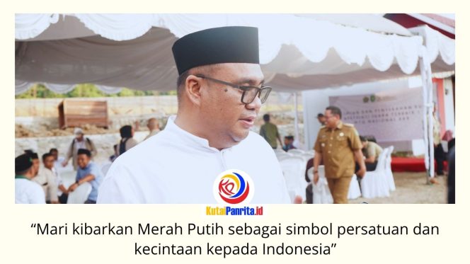 
 Bupati Kutai Kartanegara, Aulia Rahman Basri, menegaskan Gerakan Pemasangan Bendera Merah Putih menjadi momentum memperkuat nasionalisme, persatuan, dan semangat gotong royong masyarakat. Foto: Fairuzzabady.