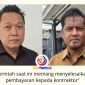 Ketua Komisi III DPRD Kota Samarinda, Deni Hakim Anwar, bersama Pelaksana Tugas Kepala Dinas PUPR Kota Samarinda, Hendra Kusuma, usai mengikuti rapat pembahasan evaluasi program dan penyelesaian utang proyek pembangunan 2025. Foto: Fathur Rabbany.