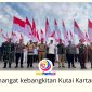 Pemkab Kukar gelorakan semangat HUT ke-81 RI melalui gerakan 10 juta bendera merah putih. Foto: Fairuzzabady.