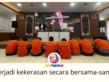 Polres Kutai Kartanegara mengungkap kasus kekerasan secara bersama-sama di Kecamatan Tabang yang mengakibatkan satu orang meninggal dunia dan satu lainnya mengalami luka-luka. Foto: Fairuzzabady.