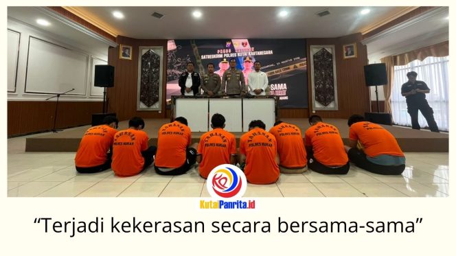 
 Polres Kutai Kartanegara mengungkap kasus kekerasan secara bersama-sama di Kecamatan Tabang yang mengakibatkan satu orang meninggal dunia dan satu lainnya mengalami luka-luka. Foto: Fairuzzabady.