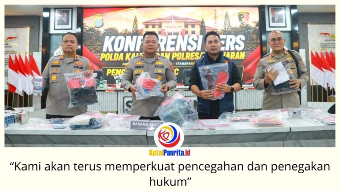 
 Polda Kaltim bersama jajaran memaparkan hasil pengungkapan 138 perkara 3C dalam konferensi pers di Polresta Samarinda, Kamis (13/8/2026). Upaya tersebut menjadi bagian dari penguatan penegakan hukum sekaligus menekan angka kejahatan konvensional di Kalimantan Timur. Foto: Humas Polresta Samarinda. 