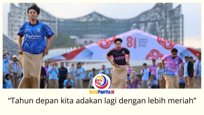 
 Rangkaian Pekan Olahraga dan Seni Nusantara (Porsentara) 2026 yang berlangsung 27 Juli–13 Agustus resmi berakhir di Ibu Kota Nusantara. Kegiatan yang diikuti ratusan kontingen tersebut menjadi bagian dari rangkaian menyambut HUT ke-81 Kemerdekaan RI. Foto: Humas Otorita IKN.
