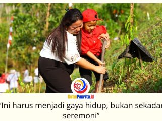 Penanaman 1.708 pohon bertema “Merdeka Bersama Alam” digelar di RTH DAS Sanggai, KIPP Nusantara, Sabtu (15/8/2026). Melibatkan 2.300 peserta, kegiatan menyambut HUT ke-81 RI ini berhasil mencatatkan rekor MURI. Foto: Humas Otorita IKN.