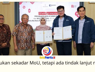 Otorita Ibu Kota Nusantara menandatangani MoU bersama Badan Bank Tanah dan Lion Group serta PKS dengan PT Indobox Cinematic Buana di Nusantara, Jumat (14/8/2026). Kerja sama ini diarahkan untuk memperkuat ekosistem aviasi, komersial, dan hiburan di IKN. Foto: Humas Otorita IKN.