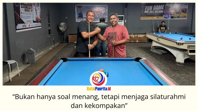 
 Meja Biliar Jadi Ruang Kebersamaan Wartawan PWI Kukar di Momen HUT ke-81 Kemerdekaan RI. Foto: PWI Kutai Kartanegara.