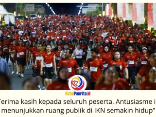 Rangkaian Merdeka Vaganza dan Merdeka Night Run 2026 di Plaza Ceremony KIPP Nusantara, Sabtu (15/8/2026) malam. Kegiatan ini memadukan olahraga lari, hiburan, UMKM lokal, serta layanan pemeriksaan kesehatan gratis. Foto: Humas Otorita Ibu Kota Nusantara.