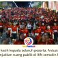 Rangkaian Merdeka Vaganza dan Merdeka Night Run 2026 di Plaza Ceremony KIPP Nusantara, Sabtu (15/8/2026) malam. Kegiatan ini memadukan olahraga lari, hiburan, UMKM lokal, serta layanan pemeriksaan kesehatan gratis. Foto: Humas Otorita Ibu Kota Nusantara.
