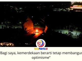 Kepala Otorita IKN Basuki Hadimuljono memimpin Upacara Malam Renungan Suci jelang HUT ke-81 RI di Taman Kusuma Bangsa, Nusantara, Minggu (16/8/2026). Upacara diikuti sekitar 400 peserta dari jajaran Otorita IKN, DWP, mitra, dan insan media. Foto: Humas Otorita Ibu Kota Nusantara.