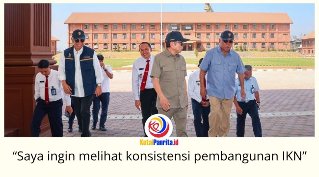 Kepala Otorita IKN, Basuki Hadimuljono, menerima kunjungan Menteri PPN/Kepala Bappenas periode 2019–2024, Suharso Monoarfa, di KIPP Nusantara, Kamis (20/8/2026), untuk meninjau perkembangan pembangunan IKN. Foto: Humas Otorita Ibu Kota Nusantara.