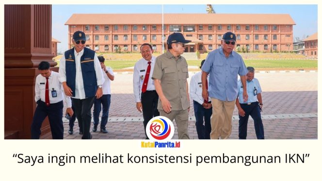 
 Kepala Otorita IKN, Basuki Hadimuljono, menerima kunjungan Menteri PPN/Kepala Bappenas periode 2019–2024, Suharso Monoarfa, di KIPP Nusantara, Kamis (20/8/2026), untuk meninjau perkembangan pembangunan IKN. Foto: Humas Otorita Ibu Kota Nusantara.