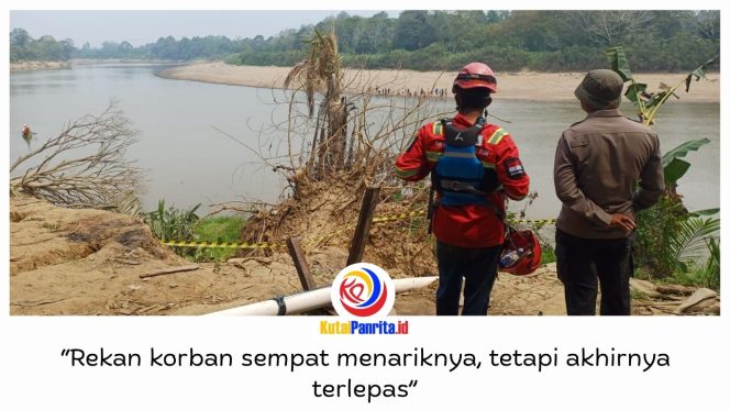 
 Karyawan PT EAS, Marupa (49), tenggelam di Sungai Belayan, Desa Long Lalang, Kecamatan Tabang, Kutai Kartanegara, Jumat (4/9/2026). Diduga kelelahan saat menyeberang, korban hingga kini masih dalam pencarian tim gabungan menggunakan perahu ketinting, perahu karet, dan peralatan lainnya.
