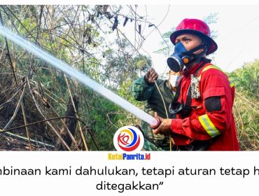 Otorita IKN memperkuat penegakan hukum dalam pengendalian karhutla di kawasan Nusantara. Langkah ini dilakukan setelah tahapan imbauan dan pembinaan, dengan menindak pelanggaran yang berpotensi menimbulkan kebakaran sesuai ketentuan yang berlaku. Foto: Humas Otorita IKN.