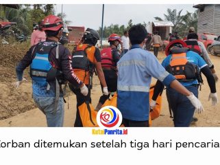 Karyawan PT EAS, Marupa (49), ditemukan meninggal dunia di wilayah Desa Penoon, Kecamatan Kembang Janggut, Minggu (6/9/2026), setelah tiga hari pencarian usai tenggelam di Sungai Belayan.