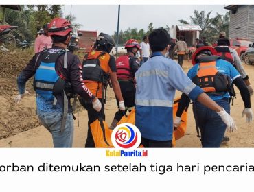 Karyawan PT EAS, Marupa (49), ditemukan meninggal dunia di wilayah Desa Penoon, Kecamatan Kembang Janggut, Minggu (6/9/2026), setelah tiga hari pencarian usai tenggelam di Sungai Belayan.