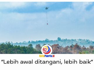 Otorita IKN bersama BNPB, TNI AU, BMKG, dan mitra terkait mempercepat penanganan karhutla di wilayah delineasi IKN melalui operasi water bombing. Pemadaman menggunakan helikopter Caracal H225M TNI AU yang diberangkatkan dari Lanud Dhomber, Balikpapan, Sabtu (5/9/2026). Foto: Humas Otorita IKN.