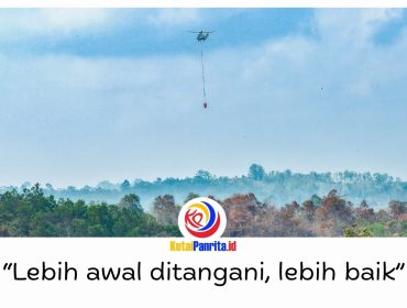 Otorita IKN bersama BNPB, TNI AU, BMKG, dan mitra terkait mempercepat penanganan karhutla di wilayah delineasi IKN melalui operasi water bombing. Pemadaman menggunakan helikopter Caracal H225M TNI AU yang diberangkatkan dari Lanud Dhomber, Balikpapan, Sabtu (5/9/2026). Foto: Humas Otorita IKN.