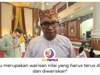 Bupati Kutai Kartanegara Aulia Rahman Basri menyampaikan penghormatan kepada Sultan, Kerabat Kesultanan, pemangku adat, serta seluruh masyarakat yang menjaga kelestarian Erau sebagai warisan budaya Kutai dari generasi ke generasi. Foto: Fairuzzabady.