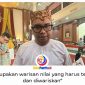 Bupati Kutai Kartanegara Aulia Rahman Basri menyampaikan penghormatan kepada Sultan, Kerabat Kesultanan, pemangku adat, serta seluruh masyarakat yang menjaga kelestarian Erau sebagai warisan budaya Kutai dari generasi ke generasi. Foto: Fairuzzabady.