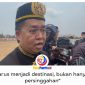 Wakil Bupati Kutai Kartanegara Rendi Solihin menyampaikan komitmen Pemkab Kukar mendorong pengembangan pariwisata dan festival daerah di tengah kebijakan efisiensi anggaran, usai opening ceremony Erau Adat Kutai 2026 di Stadion Rondong Demang, Tenggarong, Minggu (20/9/2026). Foto: Fairuzzabady.