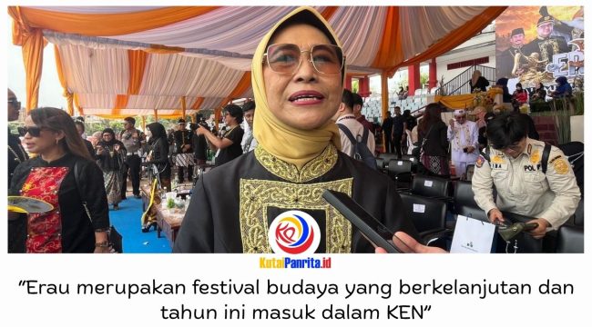 Anggota DPR RI Dapil Kalimantan Timur Hetifah Sjaifudian menyampaikan apresiasi atas masuknya Erau Adat Kutai 2026 dalam Karisma Event Nusantara (KEN) sebagai bagian dari agenda pariwisata nasional. Foto: Fairuzzabady.