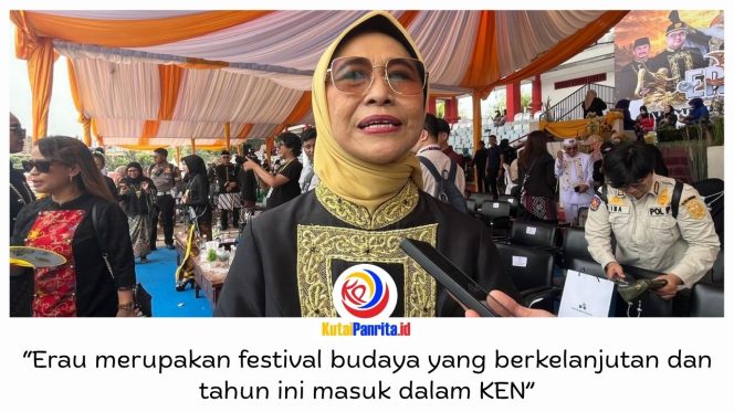 
 Anggota DPR RI Dapil Kalimantan Timur Hetifah Sjaifudian menyampaikan apresiasi atas masuknya Erau Adat Kutai 2026 dalam Karisma Event Nusantara (KEN) sebagai bagian dari agenda pariwisata nasional. Foto: Fairuzzabady.