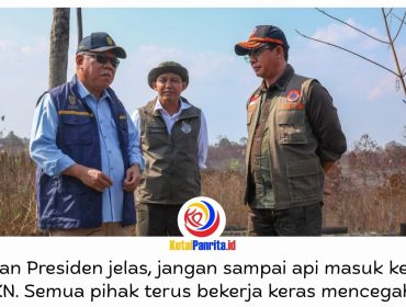 Kualitas udara di Kawasan Inti Pusat Pemerintahan (KIPP) IKN masih dalam kondisi baik berdasarkan pengukuran Air Quality Index (AQI) oleh Otorita IKN. Di tengah ancaman karhutla, Otorita IKN bersama Kementerian Kehutanan, BNPB, TNI/Polri, dan Pemprov Kaltim meninjau lokasi bekas kebakaran di kawasan Bukit Tengkorak dan Tahura Bukit Soeharto, Senin (14/9/2026), untuk memperkuat kesiapsiagaan dan mencegah munculnya kembali titik api. Foto: Humas Otorita IKN.