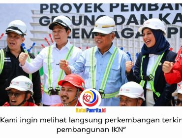 Ketua DPD RI Sultan B. Najamudin bersama Kepala Otorita IKN Basuki Hadimuljono dan jajaran meninjau langsung pembangunan Kawasan Legislatif di Nusantara, Selasa (22/9/2026). Foto: Humas Otorita IKN.