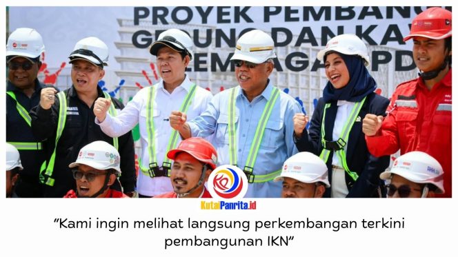
 Ketua DPD RI Sultan B. Najamudin bersama Kepala Otorita IKN Basuki Hadimuljono dan jajaran meninjau langsung pembangunan Kawasan Legislatif di Nusantara, Selasa (22/9/2026). Foto: Humas Otorita IKN.